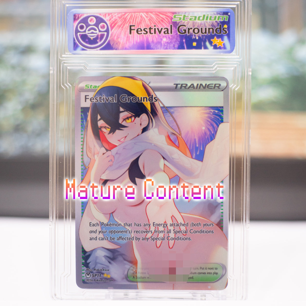 Limited Ed. January Full Art Carmine Festival Slab
