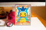 Replica Holographic Full Art Cosplay Pikachu - Gyarados