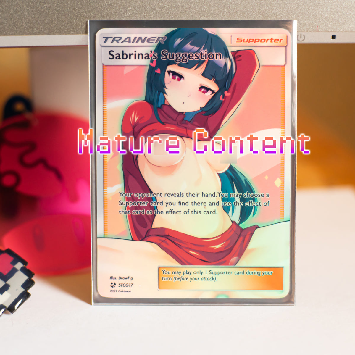 Custom Holographic Full Art Sabrina Card